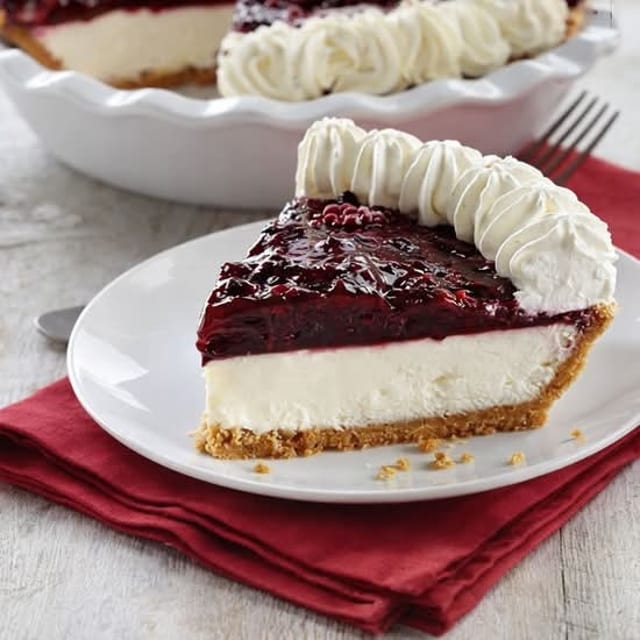 Marionberry Cheesecake Pie.