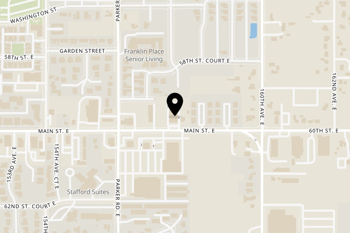 Map showing the location of Dixie's Home Cookin' on 15717 Main St E in Sumner